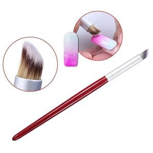 Cepillo de <span class=keywords><strong>uñas</strong></span> con mango de madera rojo oscuro, bolígrafo degradado oblicuo, Gel para <span class=keywords><strong>hombre</strong></span>, herramienta de dibujo de salón DIY, bolígrafo especial para pintura de <span class=keywords><strong>uñas</strong></span> - Product Image 1