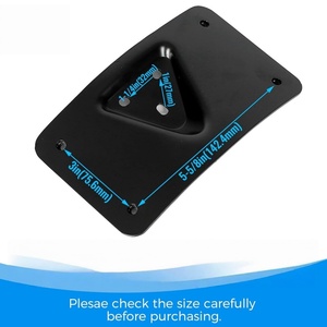 Motorcycle Stand,3-Point License Plate Mounting Bracket for Harley,License Plate <b>Frame</b> Holder - Product Image 3