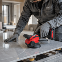 Vibrateur de carrelage sans fil 21V sans balais, machine de nivellement à vitesse de vibration réglable, machine à poser les carreaux avec ventouse