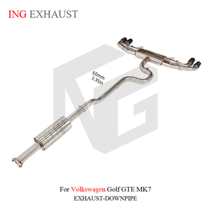 Scarico Catback in Acciaio Inox con Valvola per Volkswagen <span class=keywords><strong>Golf</strong></span> GTE MK7, Parti Auto ad Alte Prestazioni, Scarico Valvetronic - Product Image 6
