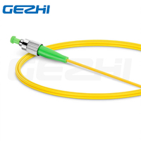 Harga pabrik OEM FC/APC ke LC/UPC Simplex OS2 Mode tunggal kabel Patch serat optik 2.0mm PVC