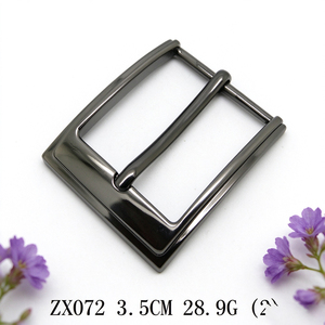 Fermoir de ceinture en alliage de zinc poli or 35 mm de qualité supérieure en forme de U, avec goupille métallique, pour projets de maroquinerie - Product Image 2