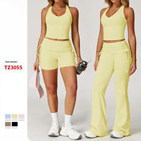 Ensemble de vêtements de sport actifs, fabricant de vêtements de sport, vêtements de fitness pour la salle de sport, tenues de yoga extensibles dans les quatre sens, ensembles de 2 pièces pour la salle de sport et le fitness