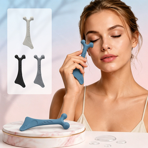 Masseur oculaire ergonomique en forme de U s'adaptant au pont nasal <span class=keywords><strong>pour</strong></span> une circulation améliorée, applicateur à micro-points et tête de massage lisse - Product Image 6