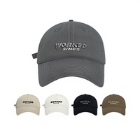 Nouvelle casquette de baseball 6 panneaux en PVC brodée en 3D avec lettres, style coréen, souple, à large bord, pour tous les jours, protection solaire