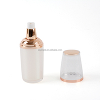 Nouvel arrivage Ensemble de bouteilles de maquillage en plastique de luxe Pot de crème vide pour le visage Emballage de soins de la peau Conteneur de cosmétiques de luxe estampage à chaud