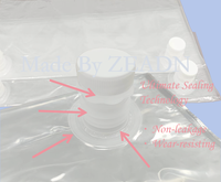 Sac en plastique aseptique personnalisé 3l 5l 10l 15l pour stockage des aliments café vin sirop jus eau bavoir liquide dans une boîte distributeur avec valve Vitop