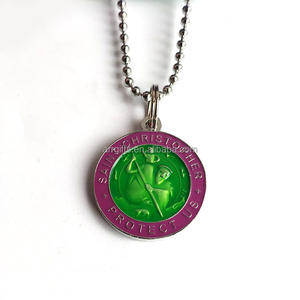 Saint-steve protège la médaille en argent américaine, fabricant de colliers, 20mm, 25mm - Product Image 4