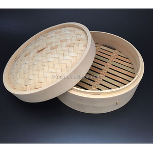 Cuiseur vapeur rond en bambou naturel de haute qualité et élégant pour les <span class=keywords><strong>dim</strong></span> <span class=keywords><strong>sum</strong></span> chinois, idéal pour les restaurants et la maison - Product Image 3
