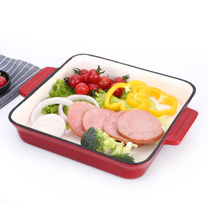 Poêle à lasagnes en <span class=keywords><strong>fonte</strong></span> émaillée, rôtissoire <span class=keywords><strong>rectangulaire</strong></span> - Product Image 4