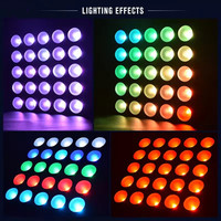 Yinuo Best Seller 25x10W RGBW 4-en-1 LED DMX512 Panneau lumineux matriciel 5x5 Blinder pour équipement de discothèque, soirée, DJ, concert