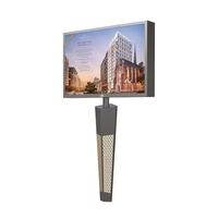 Écran LED extérieur P6 P8 P10, 7000 nits, haute luminosité, grand angle de vision, écran de jonction sur poteau pour la publicité
