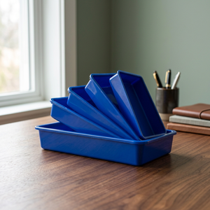 NDURO BP3001 Multi-Purpose Food Grade Injection Molded Eco-Friendly Storage <b>Tray</b> Lids Durable Non-Toxic Lightweight <b>Large</b> Size - Product Image 3