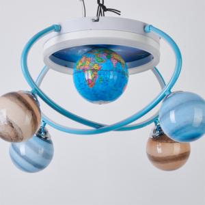 Lampada creativa per la stanza dei <span class=keywords><strong>bambini</strong></span> luce del soffitto di personalità del ragazzo luce del soffitto universo girovagante terra Satellite dei cartoni animati lampadario - Product Image 3