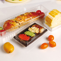 Boîtes d'emballage alimentaire en plastique transparent jetables et recyclables personnalisées OEM/ODM pour pâtisseries, gâteaux, pains, mille-crêpes, mousses
