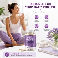Capsules de Probiotiques pour Femmes, Vente Chaude Directe Usine, Marque Blanche, Échantillon Disponible pour la Santé Vaginale