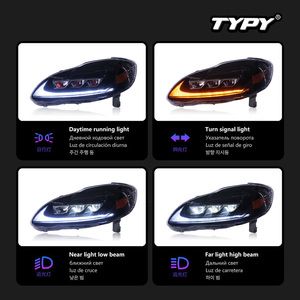 Feux avant TYPY pour Toyota Corolla 2003-2009 (version américaine) avec feux de jour à LED et clignotants séquentiels - Product Image 4
