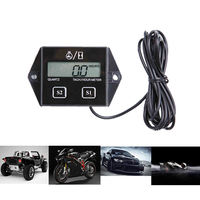 Mesin Digital, takometer pengukur jam Meter, mesin RPM Display LCD untuk sepeda Motor, mesin Stroke, mesin perahu Mobil
