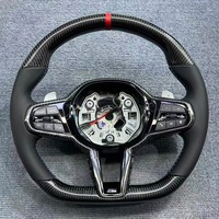 Trim Setir Serat Karbon dengan Modul M1M2 Cocok untuk BMW G80 G30 G20 G03 G04 G07 G07 G87 G31 G82 G81 F90