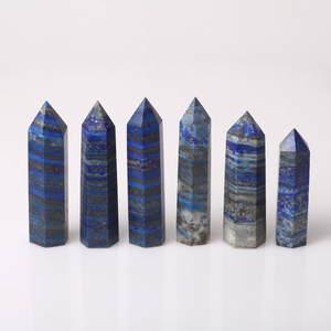 All'ingrosso naturale lapislazzuli punto curativo bacchetta di cristallo blu lapislazzuli cristallo artigianale torre di quarzo per fengshui - Product Image 1