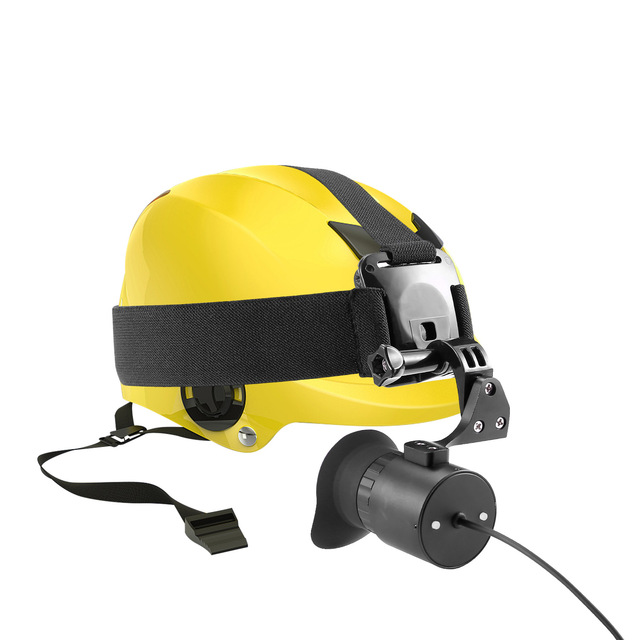 0.5 Inch Micro Monocular Display Head-mounted Lcd Monitor with Helmet Mount for Night Vision, View Finder