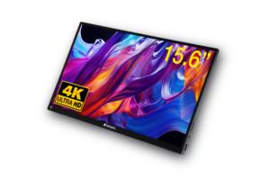 15.6'' IPS 4K Portable Monitor Touch Screen <b>USB</b>-<b>C</b> <b>HDMI</b> Built-in Battery External Display for Laptop Computer - Product Image 1