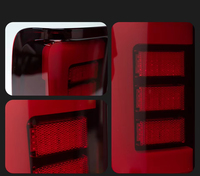 Feu arrière LED à lentille rouge pour Volkswagen Amarok 2012-2022, ensemble de feux arrière modifiés avec clignotants intégrés