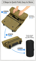 Mochila de lona plegable sin marca de 120L al por mayor, mochila con ruedas para fin de semana, almacenamiento de gran capacidad, maleta de viaje impermeable