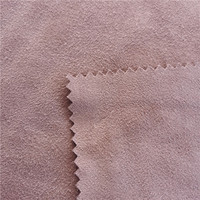 Velours en daim brossé super doux polyester microfibre tissu daim pour vêtement canapé chaussures