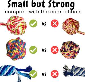 Cuerda de algodón trenzado de doble nudo de color, estilo deportivo, accesorios para mascotas, limpieza de dientes resistente a mordeduras, juguetes para masticar perros - Product Image 2