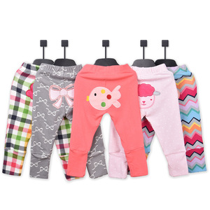 Leggings en coton doux pour bébé, imprimé animaux mignons, pantalon décontracté unisexe pour tout-petits, coupe ample - Product Image 2