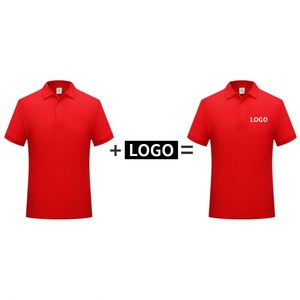 Camiseta Polo Negra con Logotipo Personalizado, Cuello de Solapa de Algodón, Uniforme para Hombre, para Promoción - Product Image 5