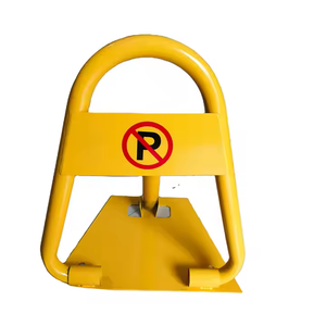 AROAD PWL30187 Bloqueo de Estacionamiento Manual Triangular de Acero Inoxidable con Recubrimiento de Polvo Amarillo de Alta Resistencia, Barrera para Espacio de Estacionamiento - Product Image 1