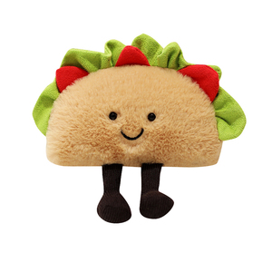 Peluche en forme de sandwich de légumes pour machine à griffes, avec rembourrage en coton PP et doublure en maille, cadeau d'anniversaire ou de Noël - Product Image 1