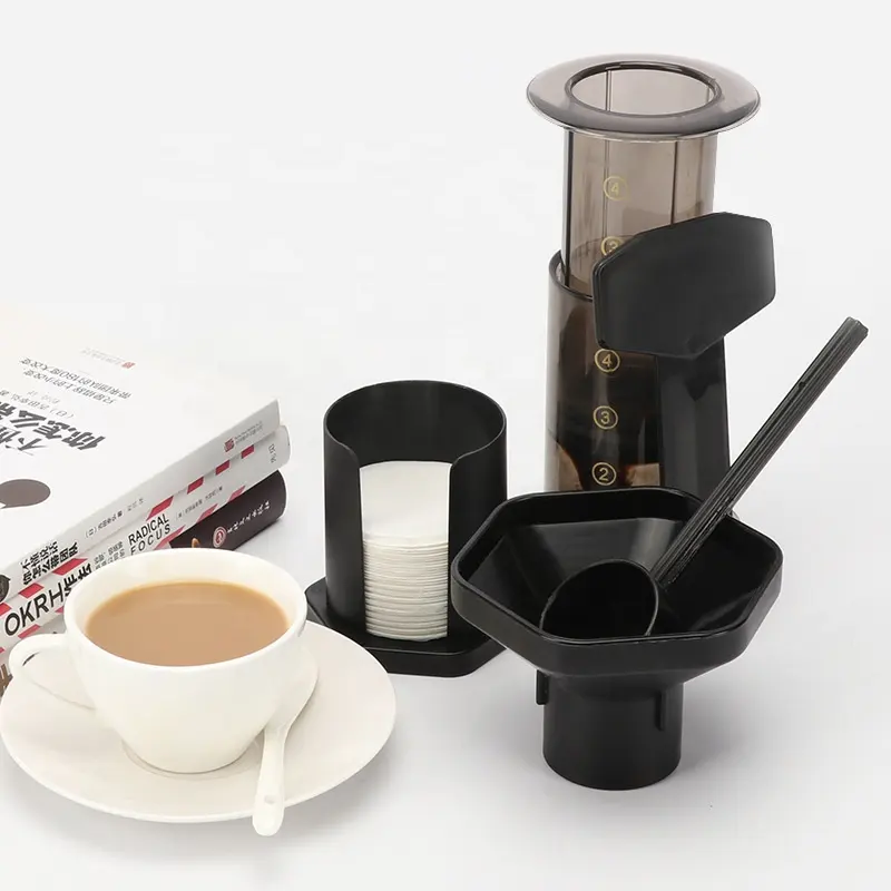 Französische Pressen Tragbare Espresso maschine DIY Luft presse Kaffeekanne Edelstahl Filter Kaffee Tropf kanne