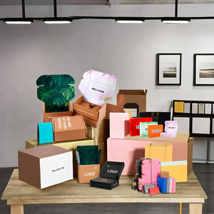 Mỹ phẩm thiết lập bao bì hộp tráng giấy Sponge stamping dập nổi Matt UV Glossy cán nước hoa tóc giả UV lợi thế hiển thị - Product Image 5