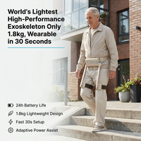 Exosquelette léger pour les membres inférieurs, aide à la marche pour personnes âgées, idéal pour les courses, la marche en ville et les activités de plein air