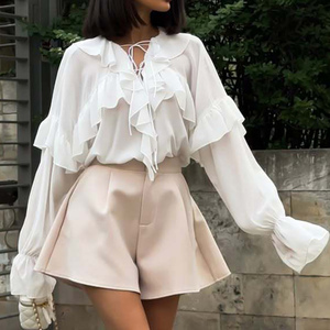 【maison celon】puff sleeve peplum blouse Satin Dolman Sleeve Peplum Blouse | maurices