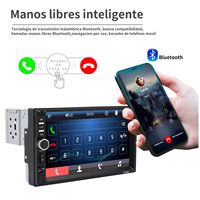 Lecteur MP5 de voiture 7 pouces 1 Din, Bluetooth, MP4/MP5 tout-en-un, caméra de recul, vidéo de voiture 7018B
