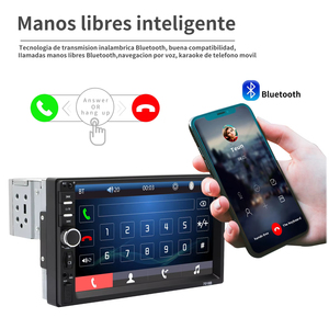 Reproductor MP5 para Auto de 7 Pulgadas 1 Din, Bluetooth, <span class=keywords><strong>MP4</strong></span>/MP5 Todo en Uno, Cámara de Reversa, Video para Auto 7018B - Product Image 2