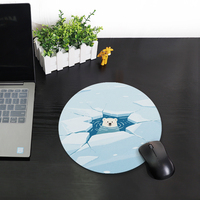Tapis de souris personnalisé d'usine avec personnage d'anime, tapis de bureau irrégulier à motif de dessin animé, tapis de souris d'ordinateur imprimé antidérapant