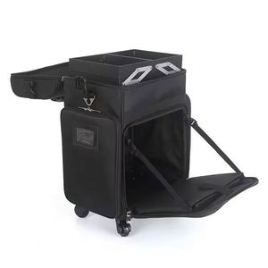 Échantillon Gratuit - Valise de Maquillage Professionnelle Classique Noire à Roulettes pour Voyage et Train - Trolley de Beauté - Product Image 3