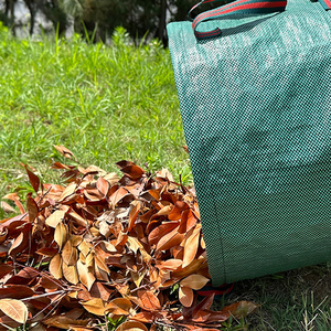 72 Gallon Large Capacity Yard <b>Waste</b> Garbage Bags Reusable Collapsible Green Leaf <b>Sacks</b> <b>Garden</b> <b>Waste</b> Bag - Product Image 5