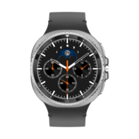 Montre connectée classique HD8C 2025 unisexe, IP68 3ATM, bracelet en gel de silice, écran AMOELD IPS, réveil, suivi d'activité, mode sport