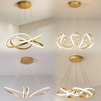 Luminaire Suspendu Plafonnier LED Circulaire Minimaliste Nordique pour Restaurant, Salle à Manger et Décoration Intérieure