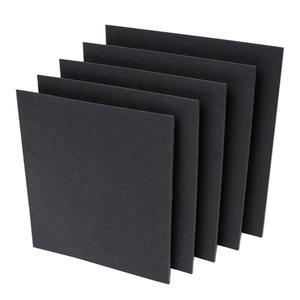 Boîtes d'emballage en papier bon marché personnalisées en gros de haute qualité carton noir à fibres longues 350 g/m² carton noir - Product Image 1