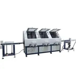 3 Grinding Station Round Tube Polishing Machine Centerless Cylindrical Polishing Machine Round Steel Surface Treatment Machine