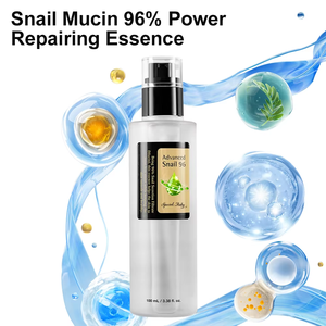 Sérum pour le visage à l'acide hyaluronique, à la vitamine C et à la mucine d'escargot, réparateur anti-âge et éclaircissant, 100 ml, pour tous types de peaux, marque privée - Product Image 4