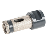 Foret à noyau brasé sous vide pour le perçage, le façonnage et le meulage de trous, accessoires de puissance pour outils de carrelage et de menuiserie, en métal