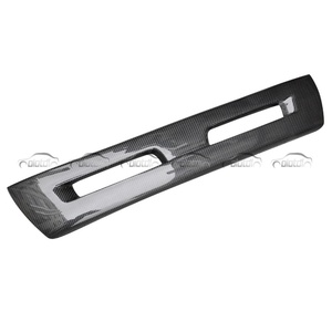 Cache-plaque d'immatriculation en fibre de carbone pour pare-chocs avant Mitsubishi Lancer EVO X 10ème génération 2008-2009 - Accessoire de style automobile - Product Image 4